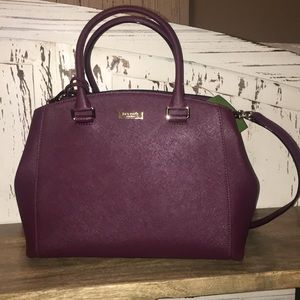 Kate spade NWT- TILDEN PLACE SLOAN Deep Plum